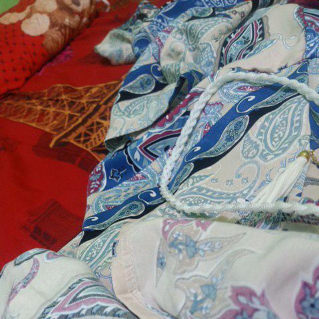 Tunik Batik Kombinasi Plisket Modern