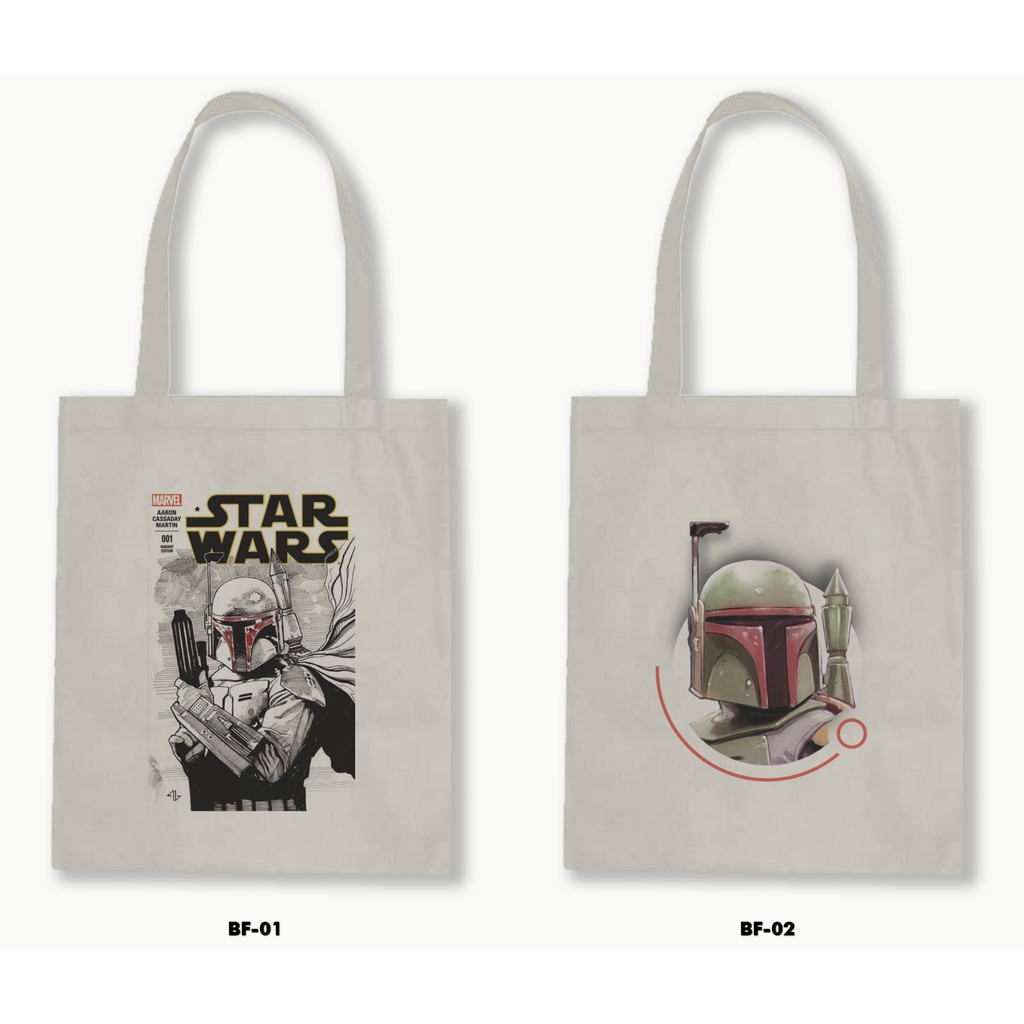 TOTE BAG BLACU - BOBA FETT - STAR WARS