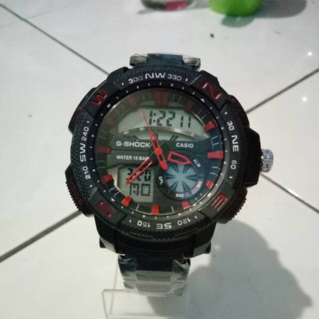 JAM TANGAN G-SHOCK CASIO RANTAI DOUBLE TIME KW SUPER