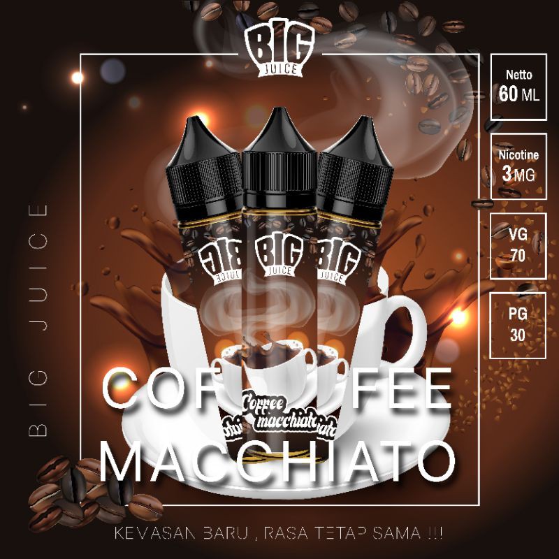 Coffee machiato freebase 3mg 60ml