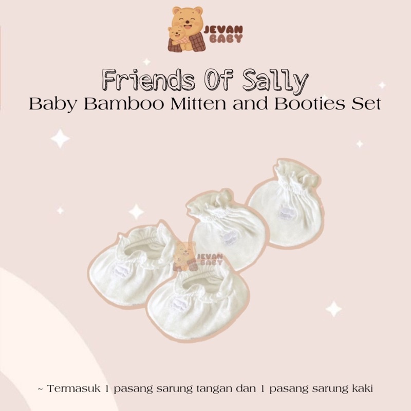 Friends of Sally Bamboo Mittens and Booties Set