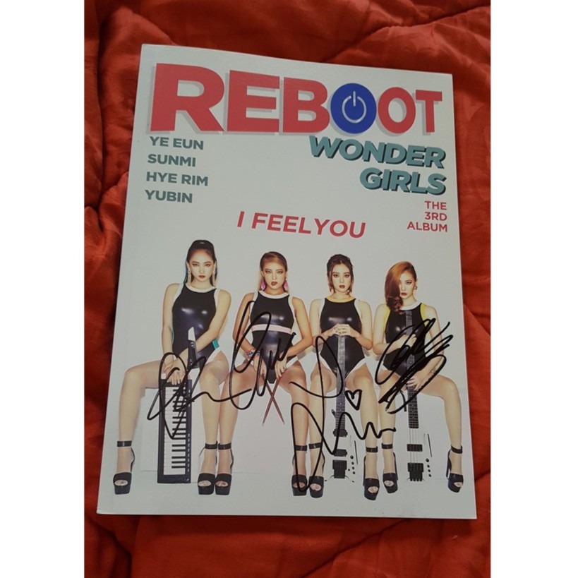 wonder girls reboot autographed album
