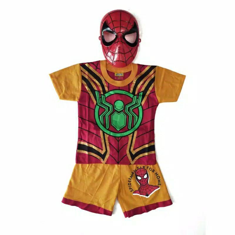 GROSIR SETELAN ANAK SUPERHERO / COSTUM KIDS MARVEL free topeng