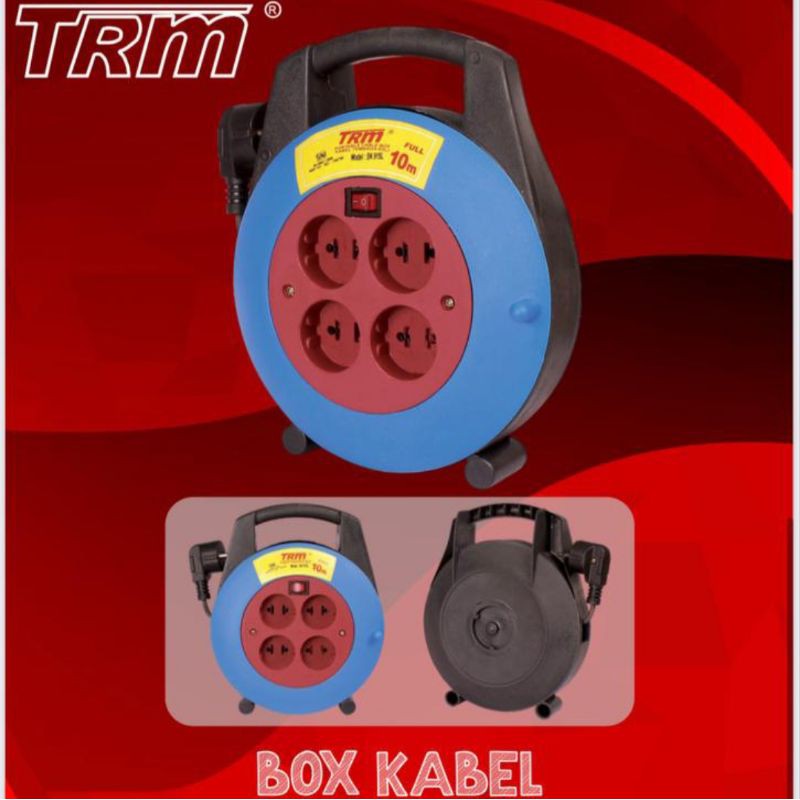 Kabel Box / Kabel Roll 10m 15m Full + Saklar Lampu Indikator