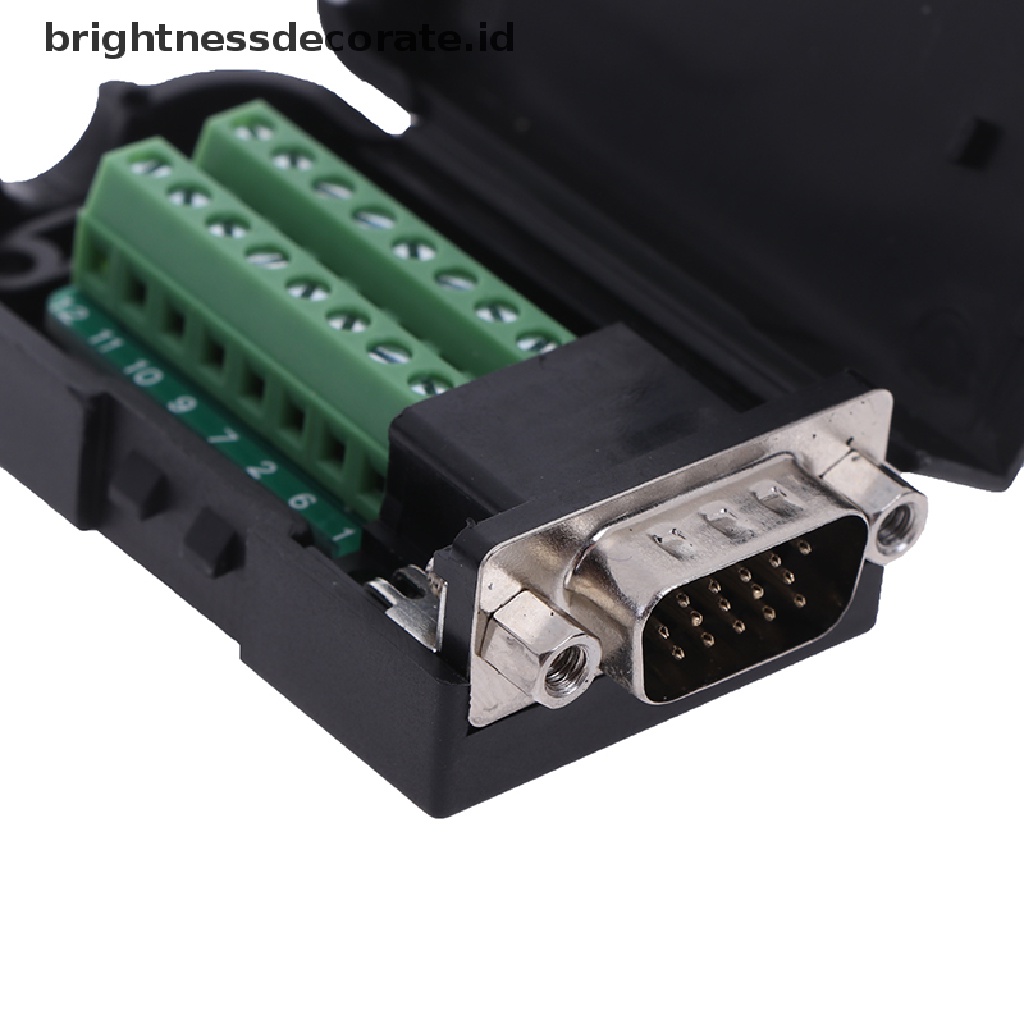 Konektor Terminal D-Sub Db15 Vga Male 3 Baris 15 Pin Plug Breakout