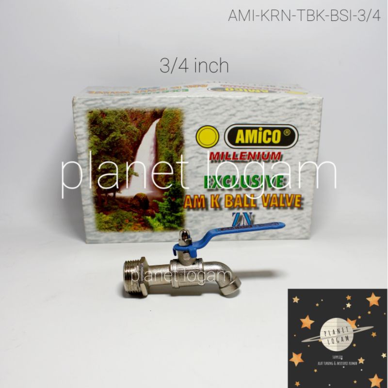 Kran Keran Air Tembok Besi ZN Uk. 3/4" AMICO