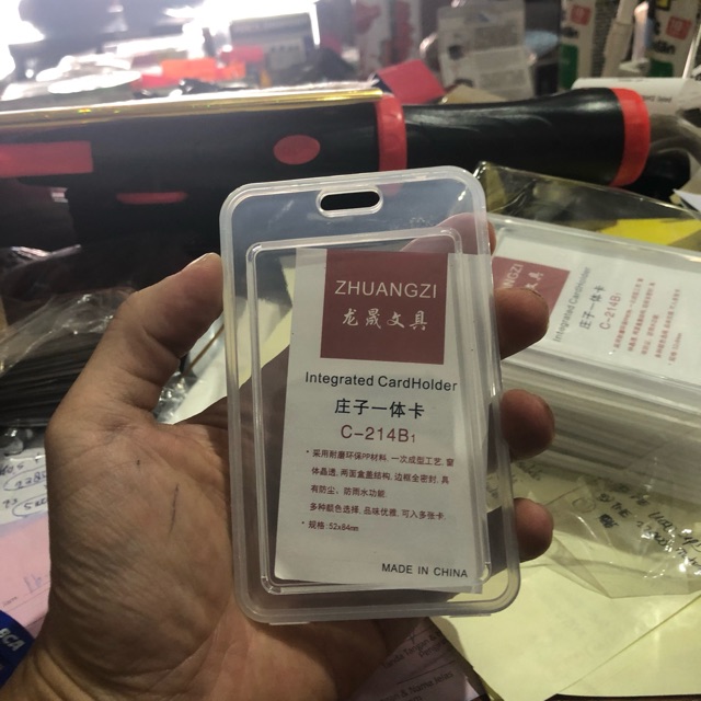 

Casing id card lux bening xinding 2 muka bening