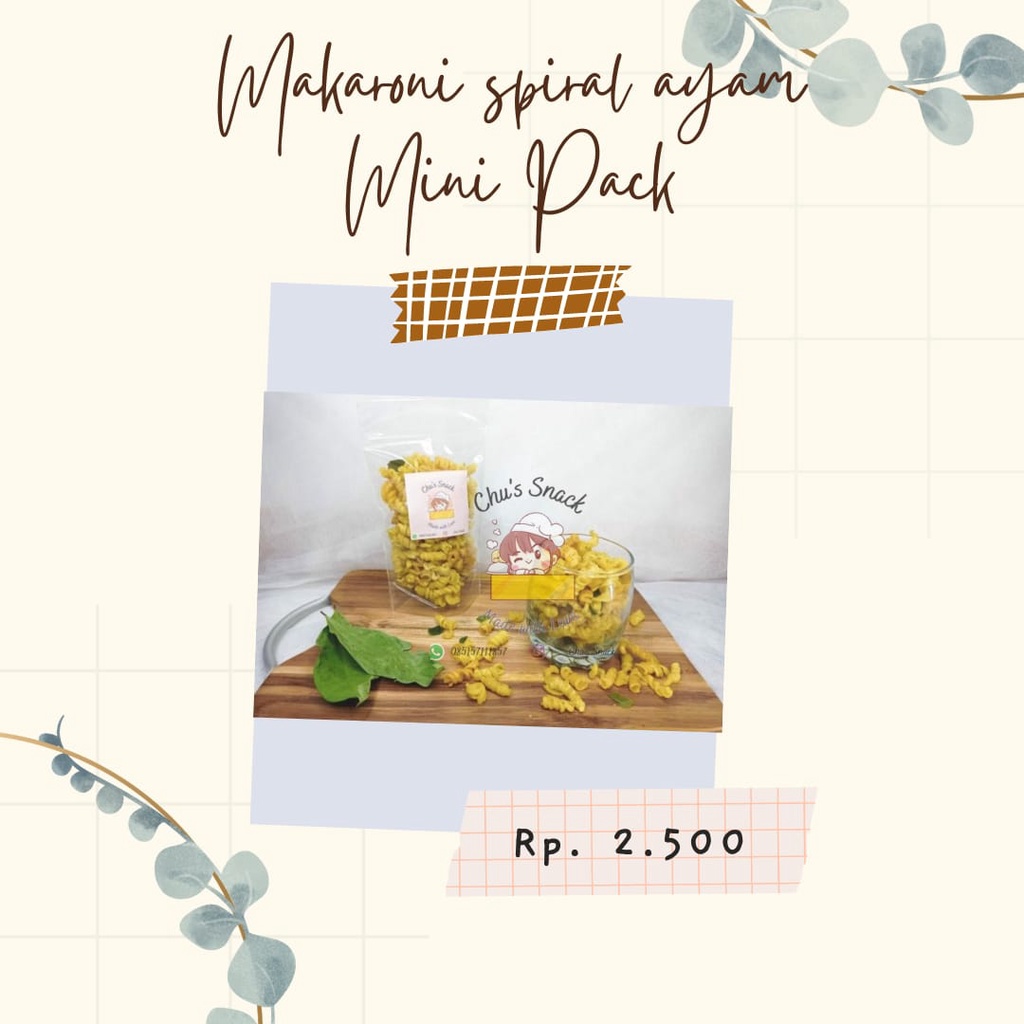 

MAKARONI SPIRAL MINI PACK