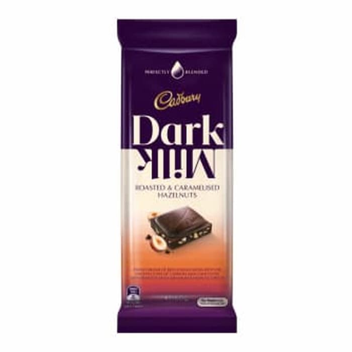 

#HANDCARRY Cadbury Dark Milk Roasted & Caramelized Hazelnuts Chocolate 160g - UFOHCR1600