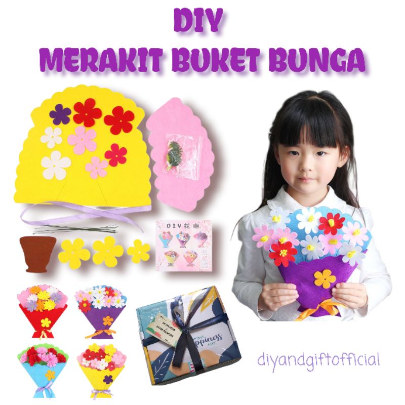 

DIY MERAKIT BUKET BUNGA I GOODIE BAG ULANG TAHUN I SOUVENIR ULANG TAHUN I