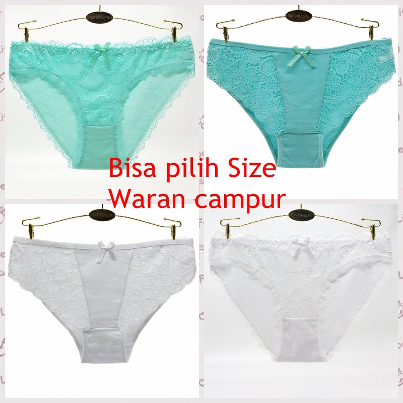 Celana Dalam Wanita Murah Bahan katun G Sting (Waran dan ModaL Random) C053