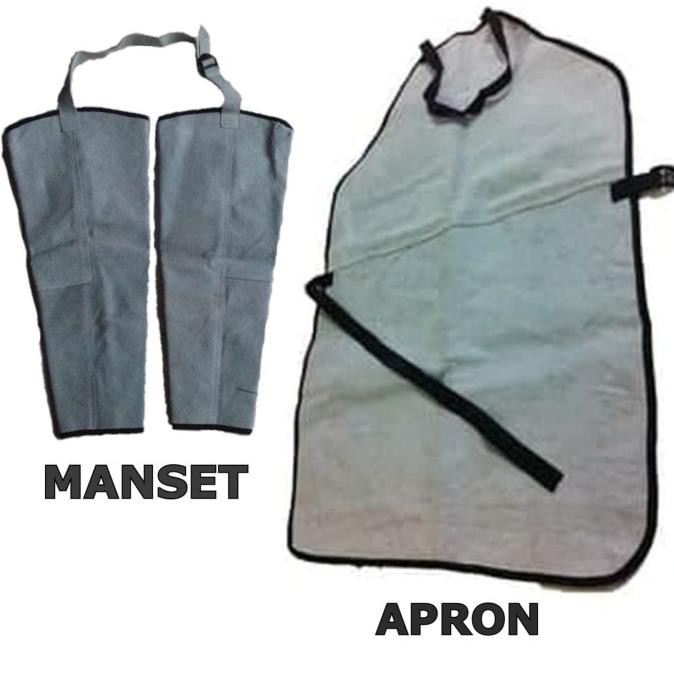 Apron kulit / Apron Las / Apron Dada dan Apron Lengan / Manset