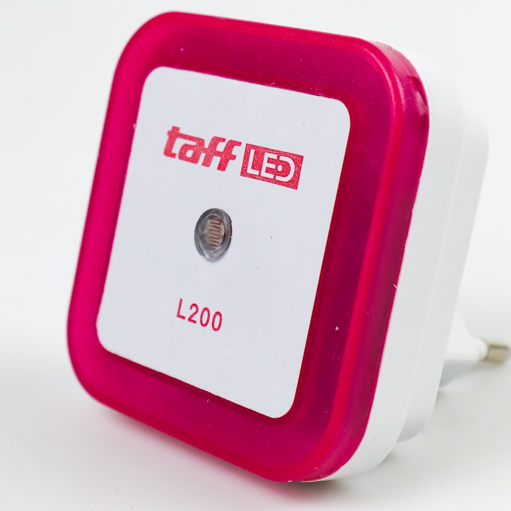 TaffLED Lampu Tidur LED Sensor Cahaya EU Plug - L200 red/white