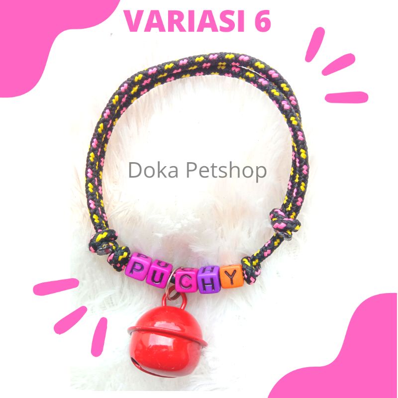 Kalung Kucing Prusik Lonceng UFO 22 mm