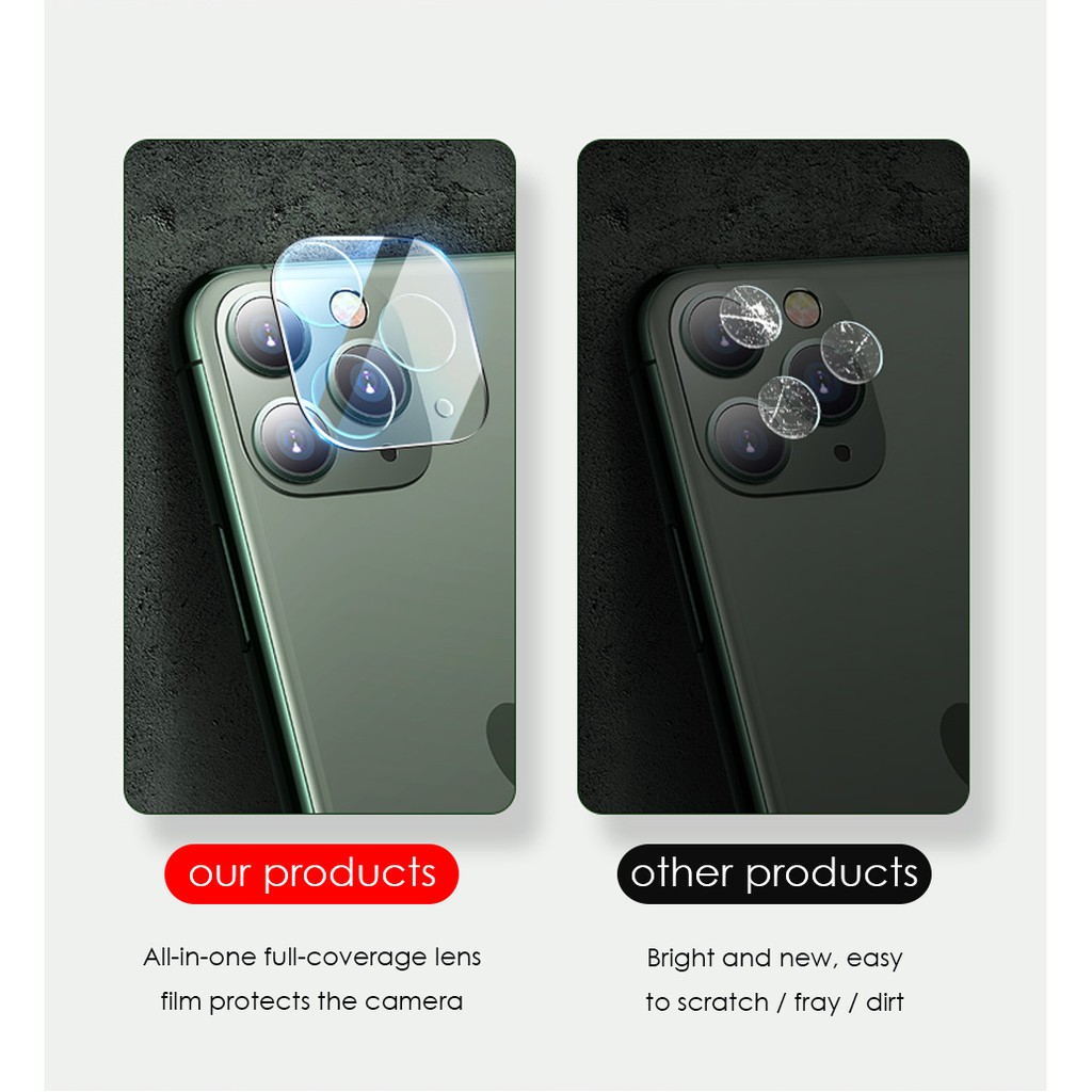 Pelindung Lensa Kamera Tempered Glass 3d Untuk Iphone 12promax / 12mini / 12pro / X Max / 11pro