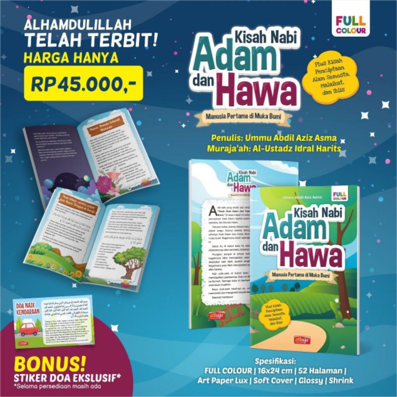 Kisah Nabi Adam Dan Hawa ( Full Colour)