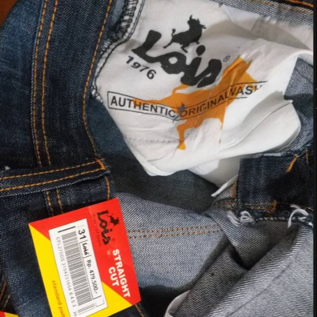 Celana lois panjang warna blue black