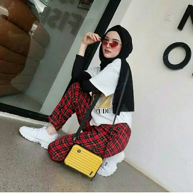 TARTAN PANTS RED(Gm)