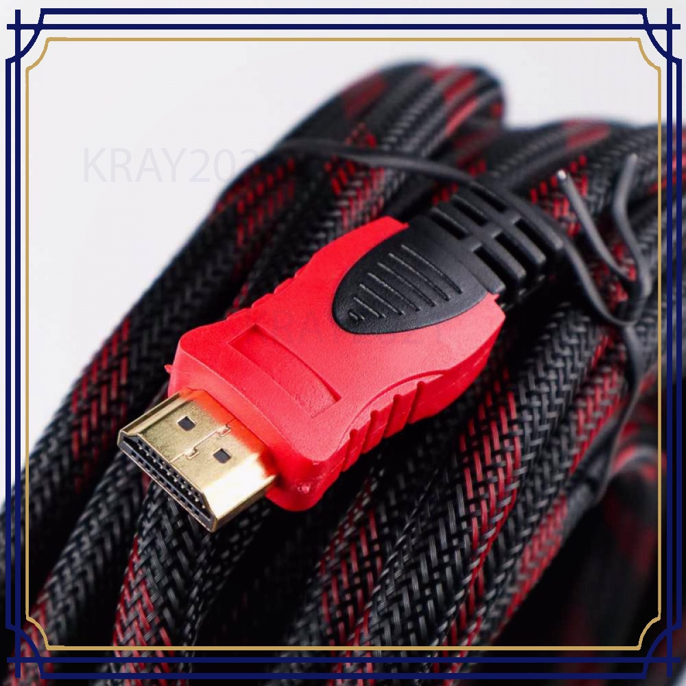 High Speed HDMI to HDMI Cable OD7.3mm Gold Plated 4K 10 Meter - HYX