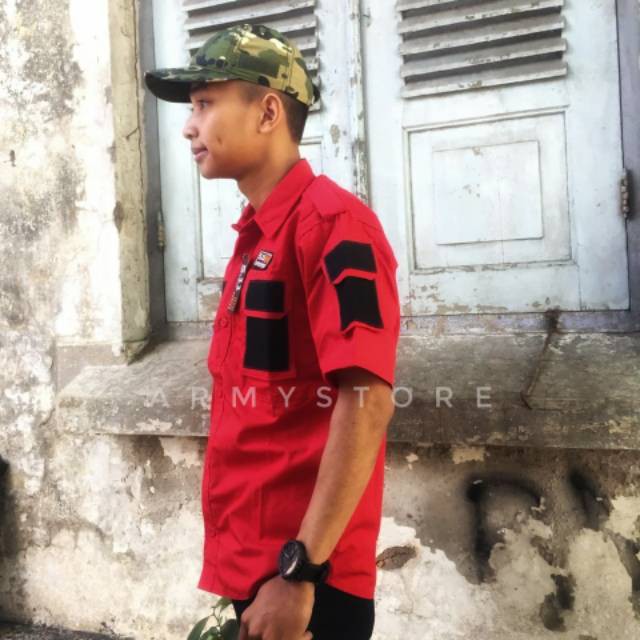 AM Promo   Kemeja tactical 511 merah