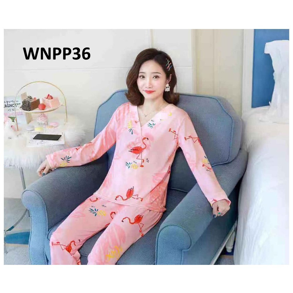 WNPP36 - Piyama Wanita Baju Tidur Wanita PP Flamingo Pink