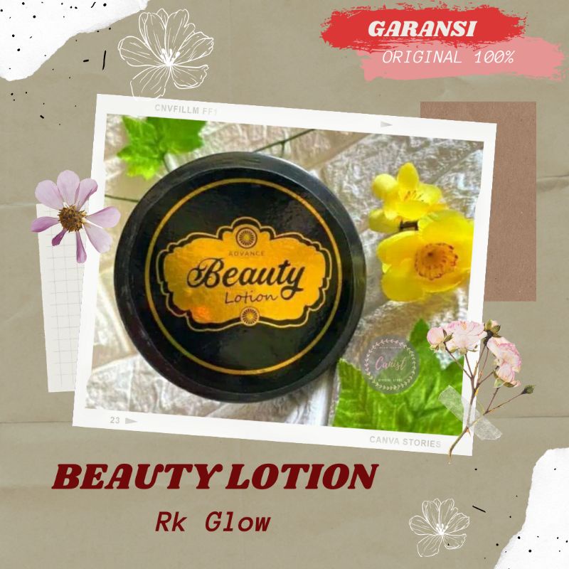 Beauty Lotion Rk Glow Pemutih Badan Ampuh Jaminan Asli 100% Original BPOM