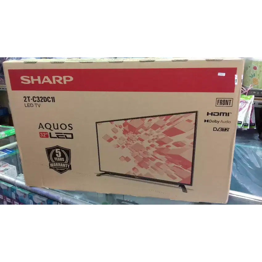 TV LED Sharp 24 inch Digital DVBT2 2T-C24/32DC1i Digital USB Movie