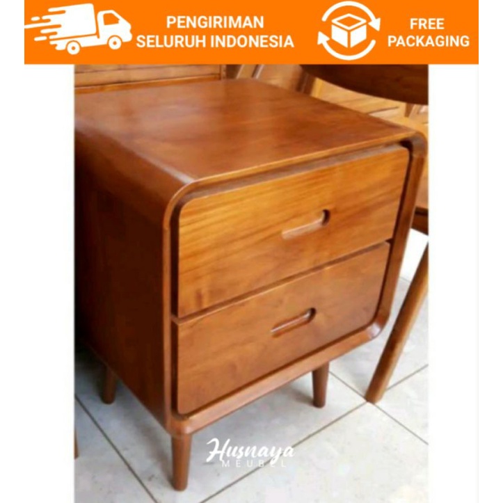 GRADE A NAKAS KUBUS KOTAK RETRO / NAKAS MINIMALIS KOTAK KAYU JATI GRADE A
