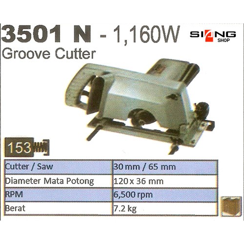 Makita 3501 N / 3501N Groove Cutter/Gergaji Belah 190mm