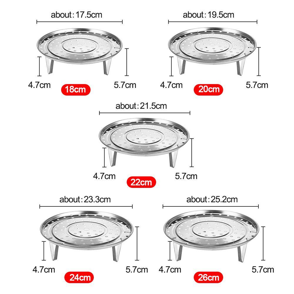 Chookyy Steamer Rak Multifungsi Stainless Steel Tray Stand Pot Steaming