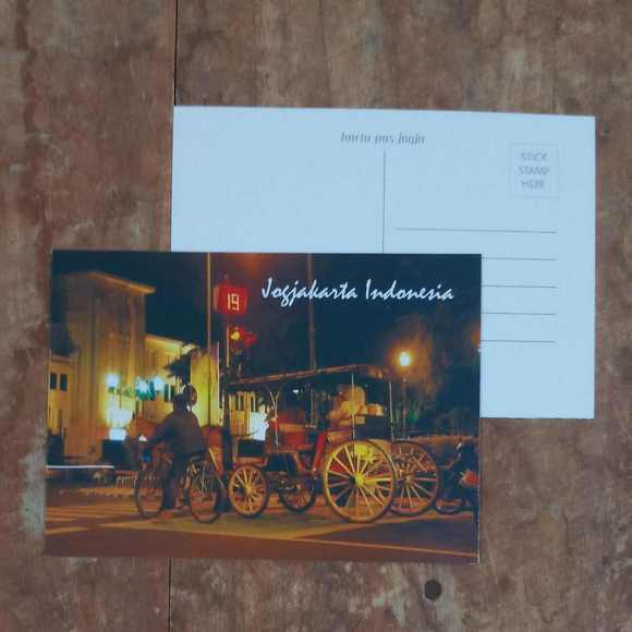 

KARTU POS JOGJA INDONESIA POSTCARD ANDONG MALIOBORO