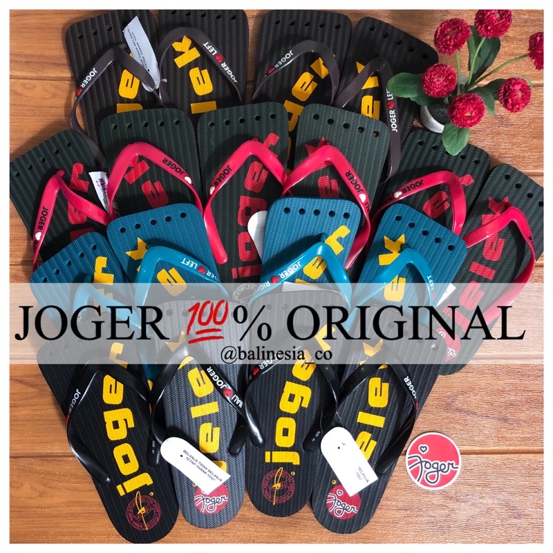 SANDAL JOGER BALI ASLI 100% ORIGINAL - SANDAL UNIK / KOTAK DEWASA