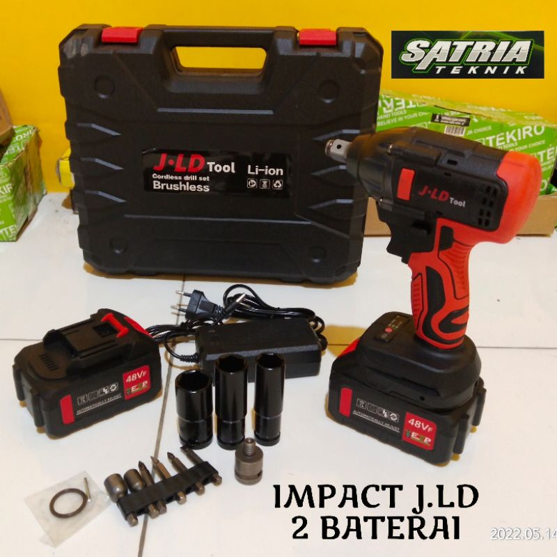 IMPACT J.LD JLD TOOL 2 BATERAI 48volt model baru box hitam