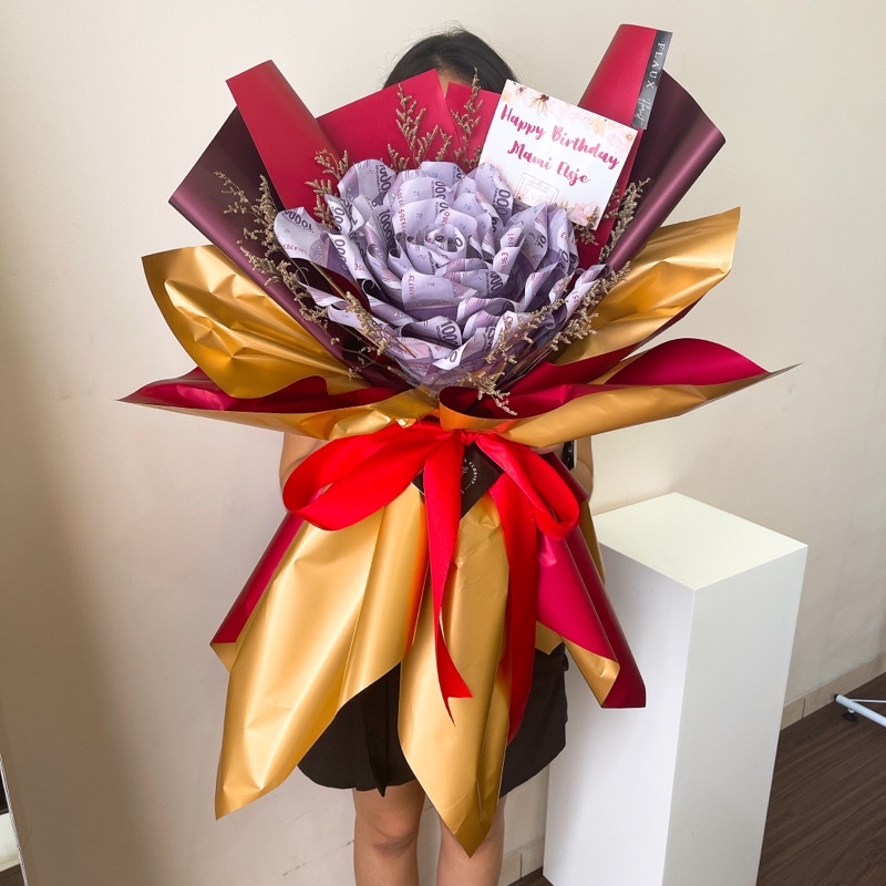 Rose Money Bouquet/ Buket uang mawar/ buket uang