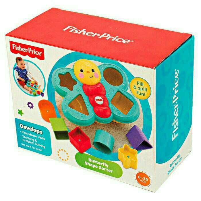 Fisher Price Butterfly Shape Sorter - Mainan edukasi motorik anak anda