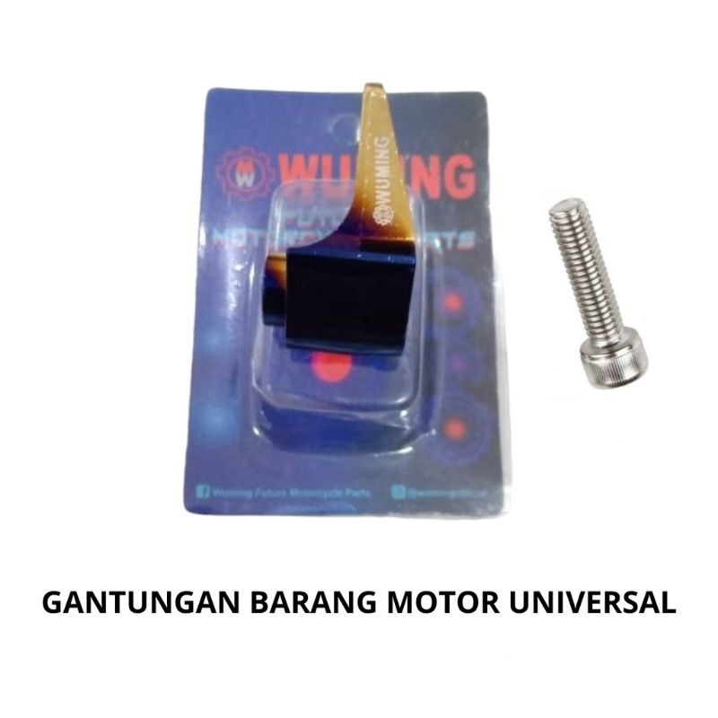 Gantungan Barang Motor Matic Two Tone Wuming Universal Nmax,Aerox,Lexi,Mio,Vario Dll