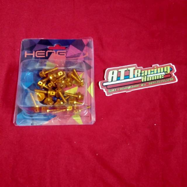 Baut body probolt gold heng original baut body probolt honda yamah