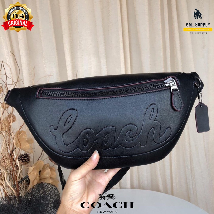TAS WAISTBAG COACH MEN WARREN WITH COACH SCRIPT BELT