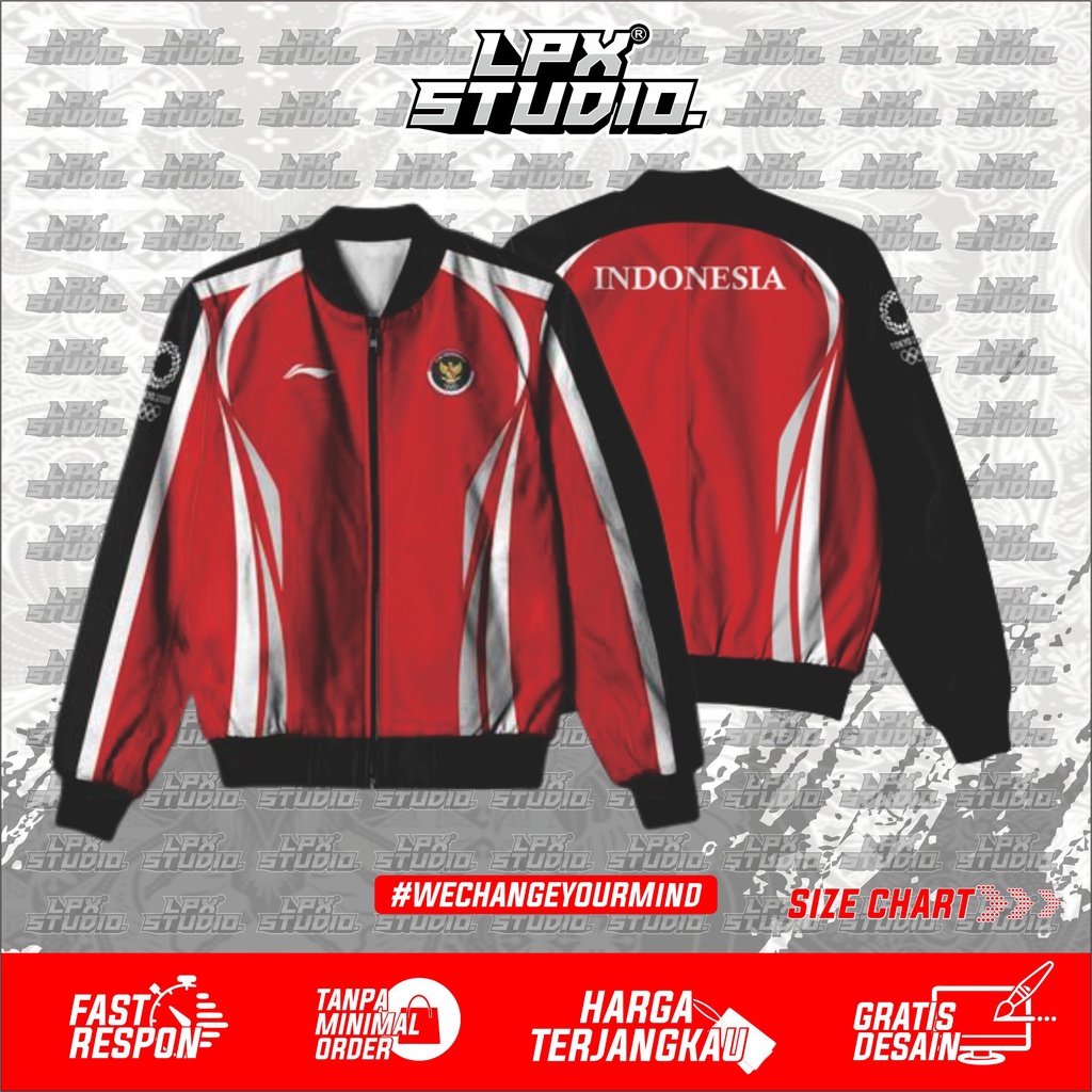 JAKET TIMNAS OLIMPIADE TOKYO FULL PRINTING