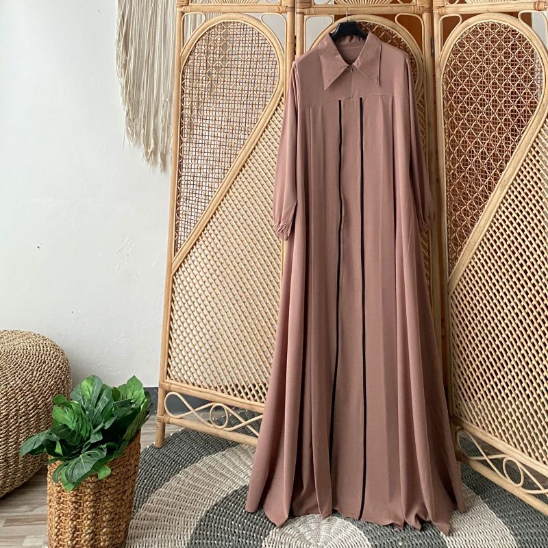 ESCALA ABAYA || Abaya Turki Style || Gamis Polos || Gamis Bigsize || Gamis Wollycrepe PB 140cm