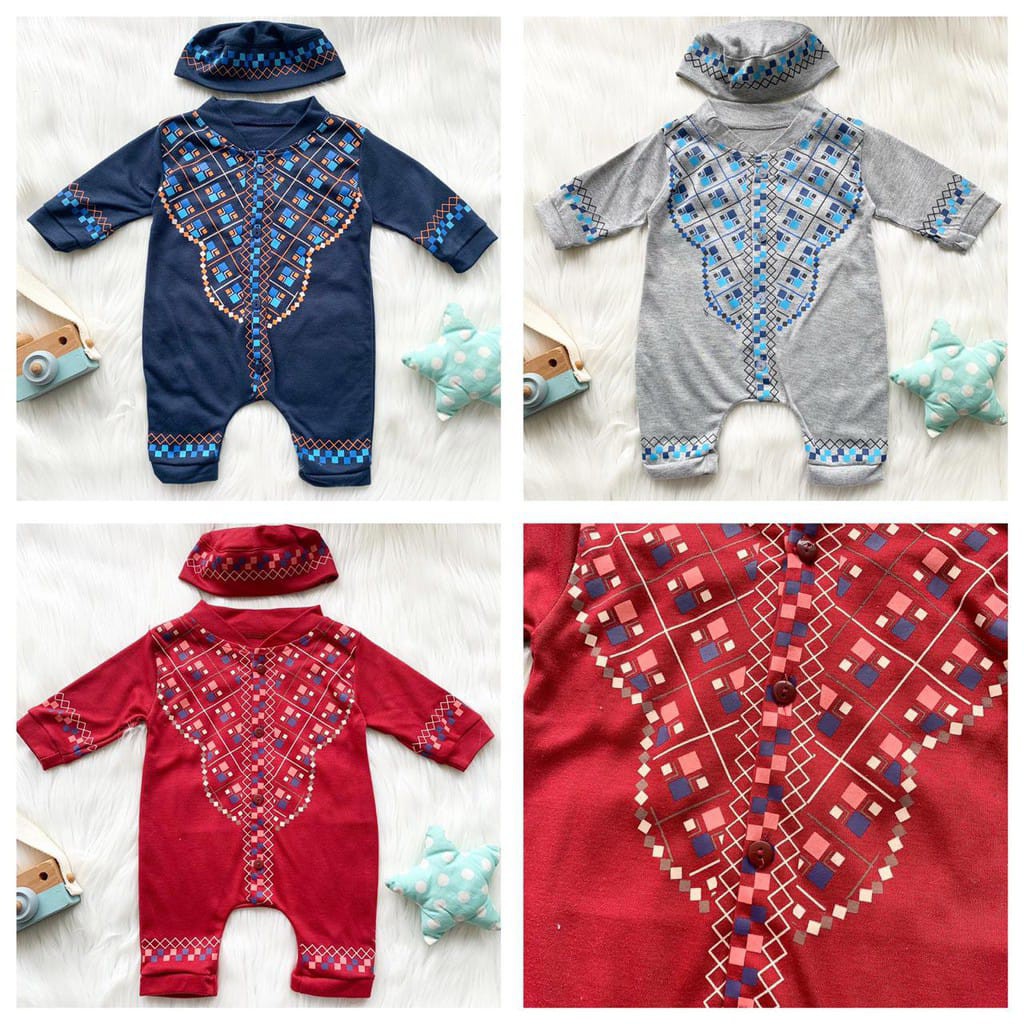 Baju koko anak bayi umur 0 sampai 6 bulan jumper-3