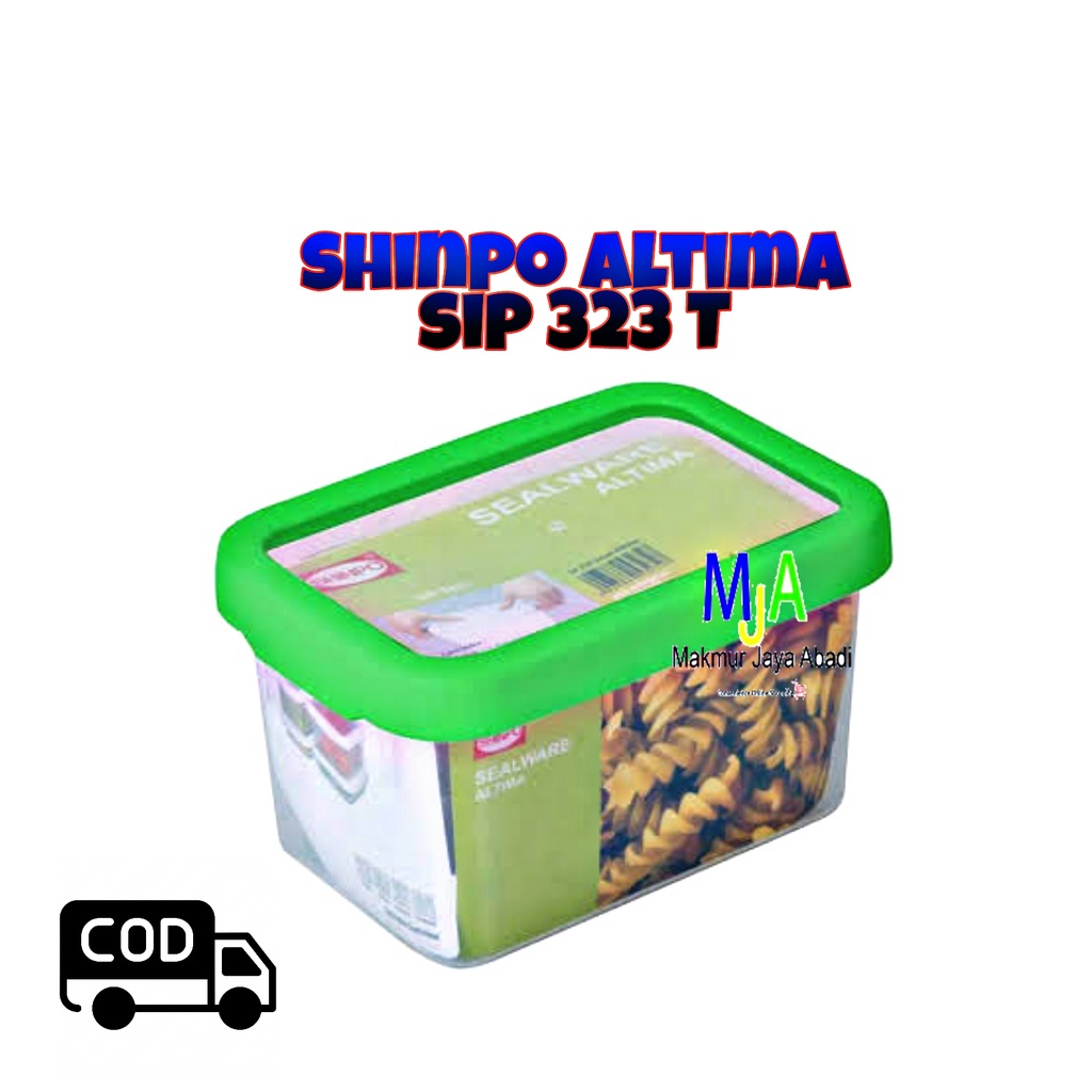 PROMO (BISA COD) Shinpo Altima SIP 323 S / SIP 323 T / Kotak Kue Plastik Polos / Kotak Makan / Food Storage / Tempat Kue - 0.85L / 2L