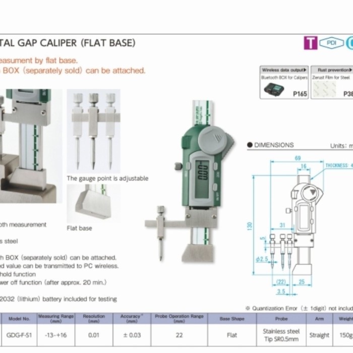 Jual Dansa Gauge Niigata Seiki Danchi gauge Gap Caliper SK GDGFS1