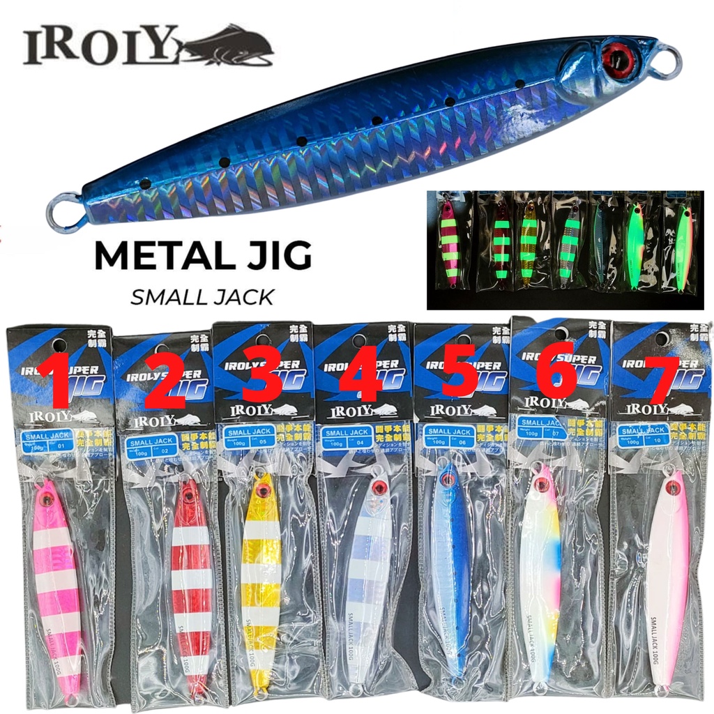 METAL JIG IROLY SMALL JACK 100 GRAM KWALITAS MANTAP