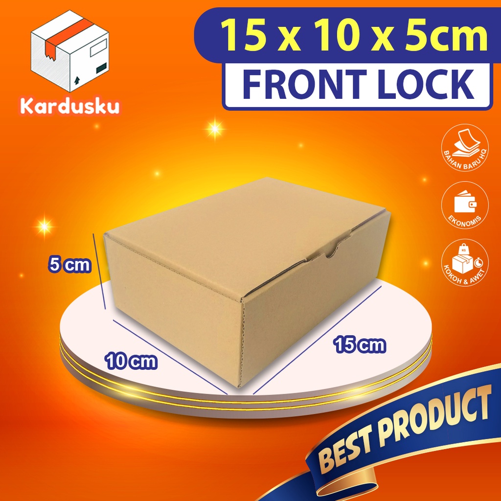 

Kardus Dus uk 15x10x5 cm (ECER) Die Cut Box Kotak Packing Aksesoris Baju Makanan Pizza Hijab Kue