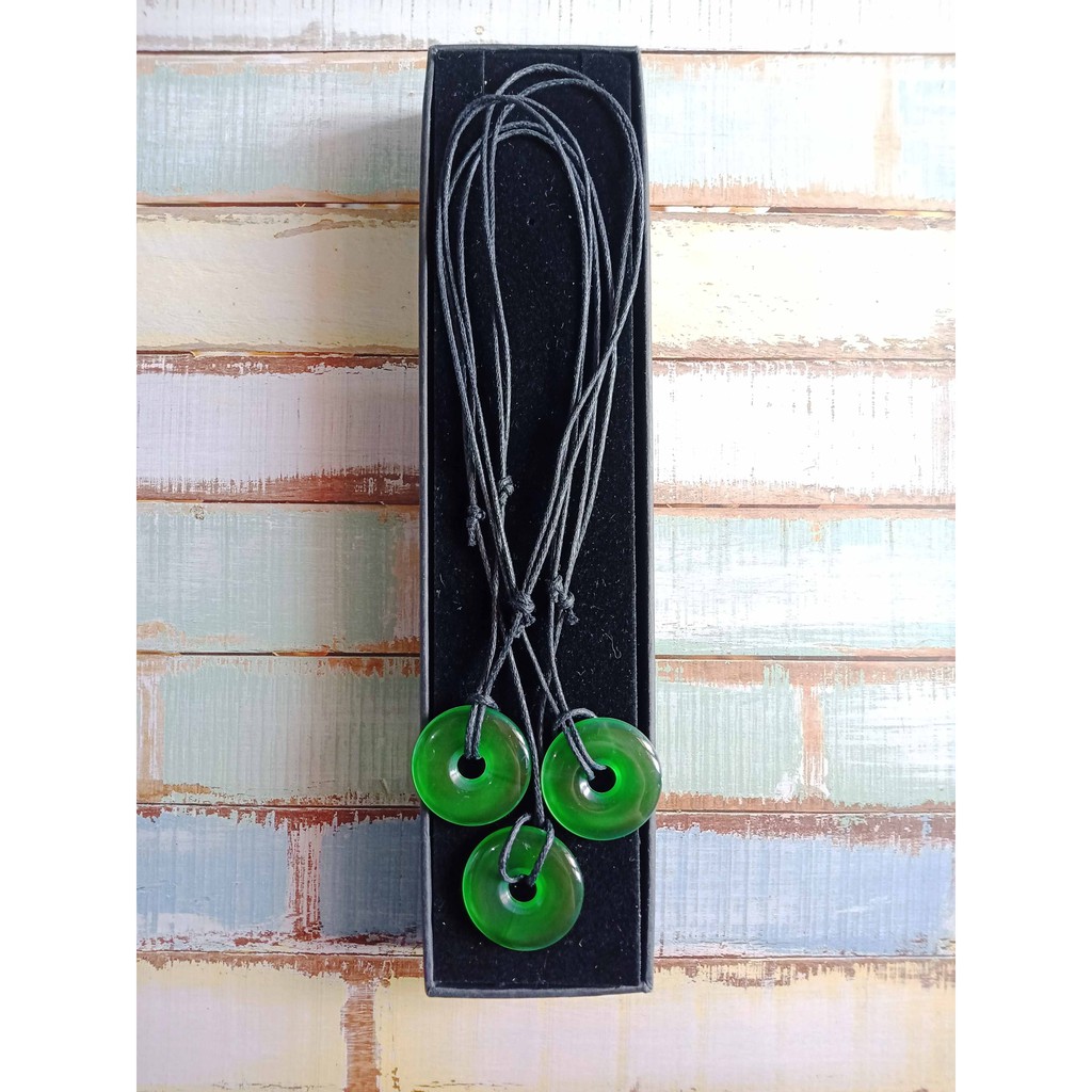 12 pcs (1 Lusin) Kalung Etnik seri Liontin Giok size S