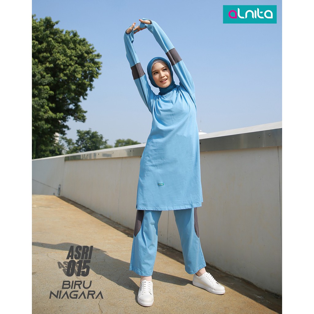 ALNITA SPORTY ASRI KULOT 015 BAHAN COMBED SETELAN BAJU OLAHRAGA BAWAHAN KULOT PAKAIAN OLAHRAGA SYARI