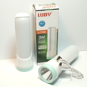 Senter Luby LED emergency L-7760 3 watt dengan lampu body L7760