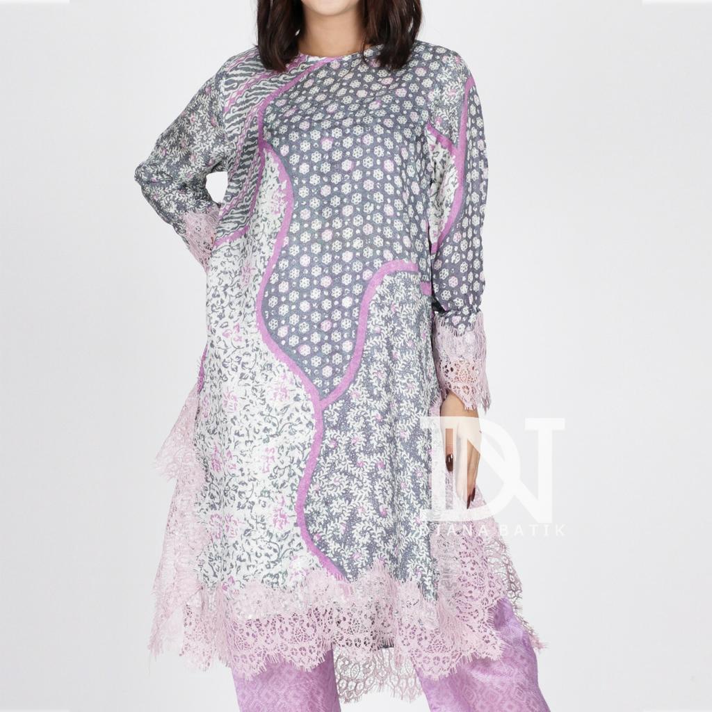 SET TUNIK LACE BAHAN VISCOSE by Diana Batik