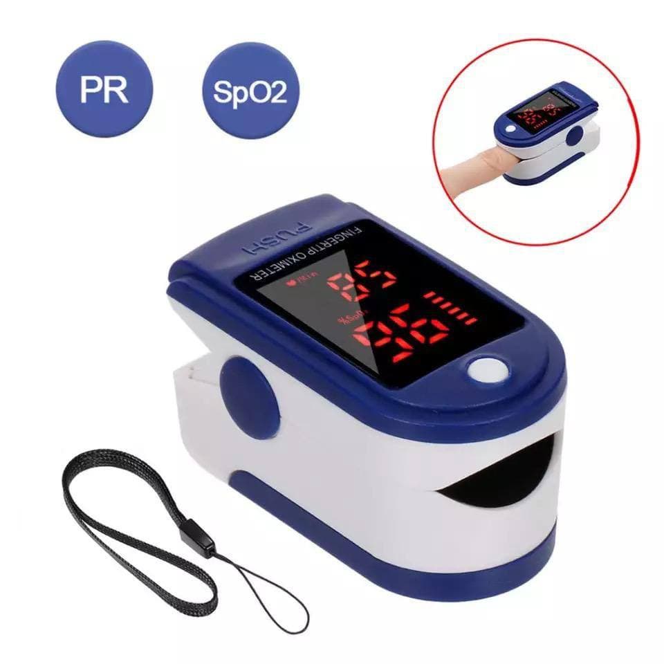 JT - OXIMETER FINGERTIP PULSE LK87 AB-88 Alat Ukur Kadar Oksigen Pengukur Detak Jantung Oxymeter SPO2 LED